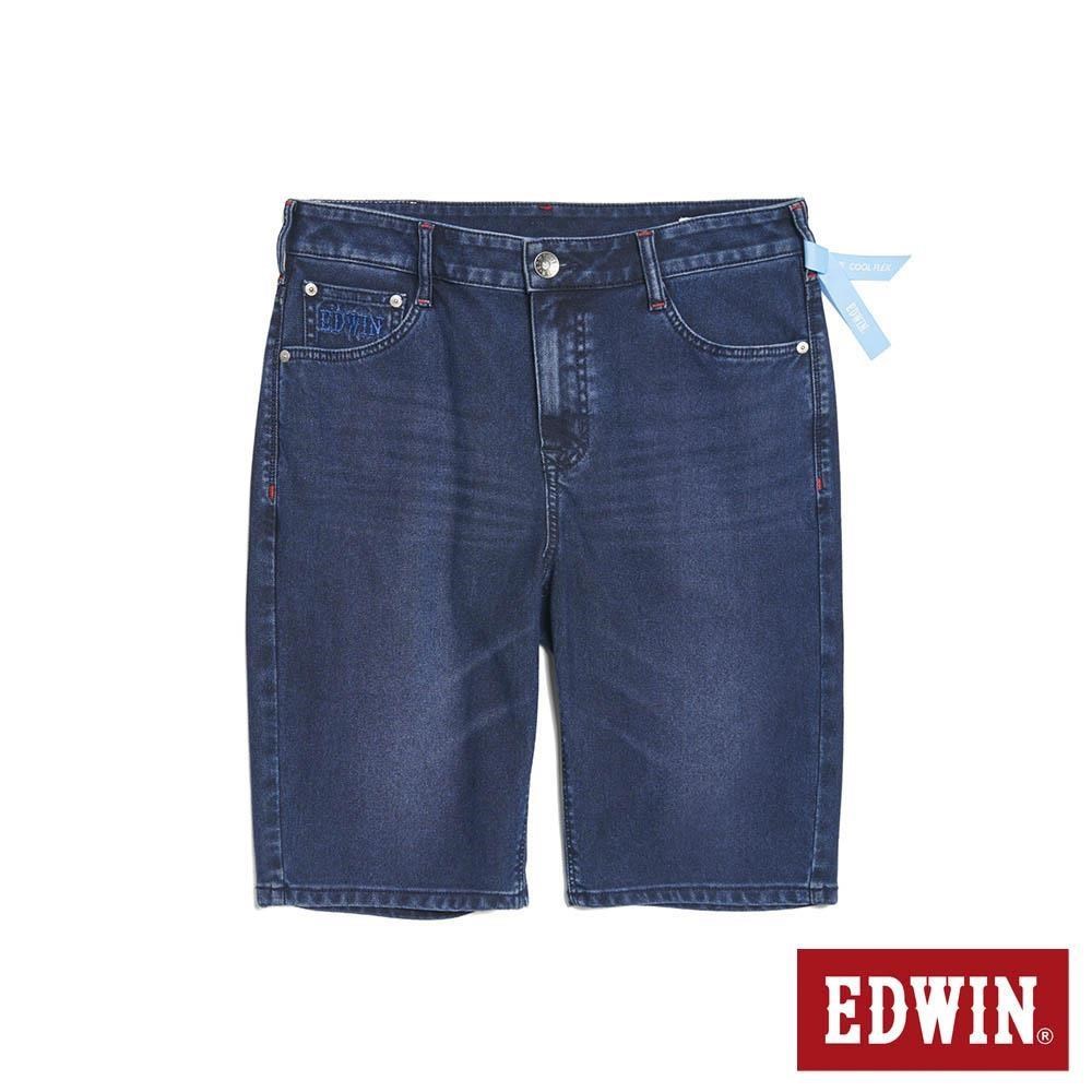 EDWIN 男裝 EDGE 基本丹寧短褲 (中古藍)
