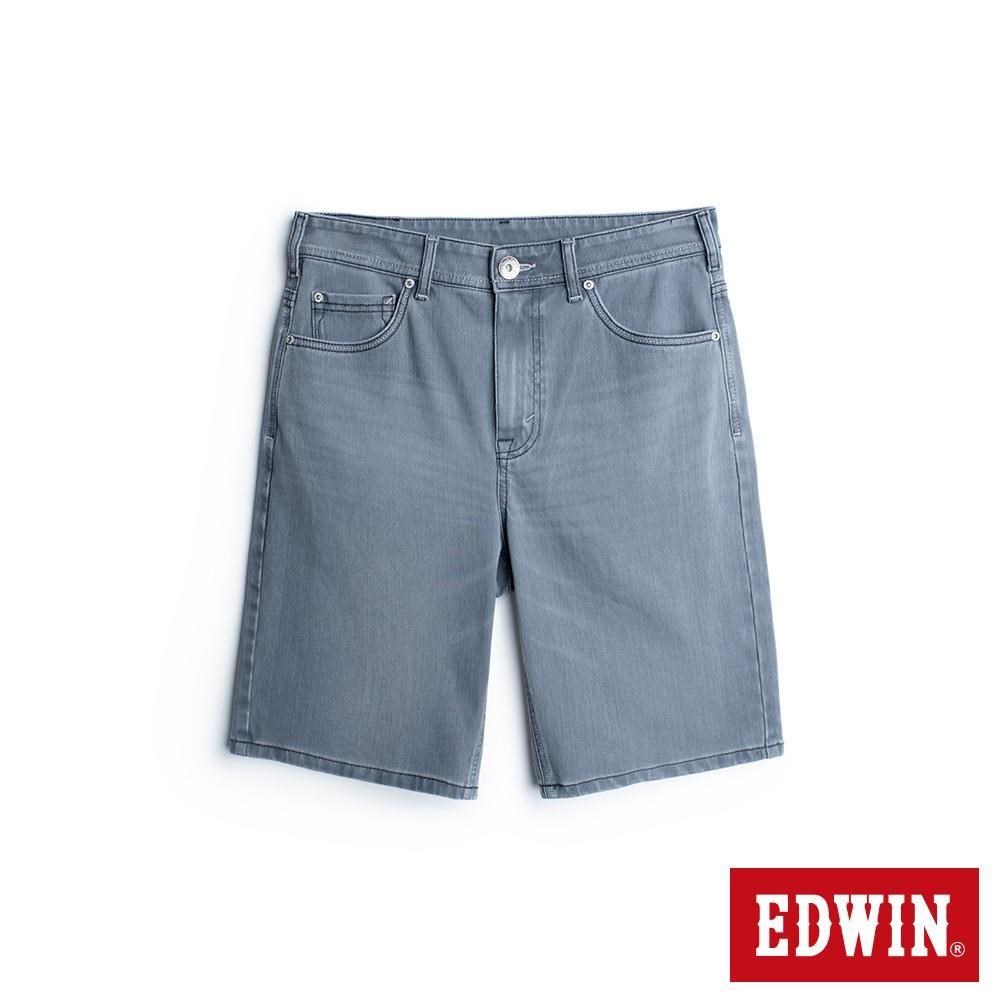 EDWIN 男裝 EDGE 合身丹寧短褲 (銀灰色)