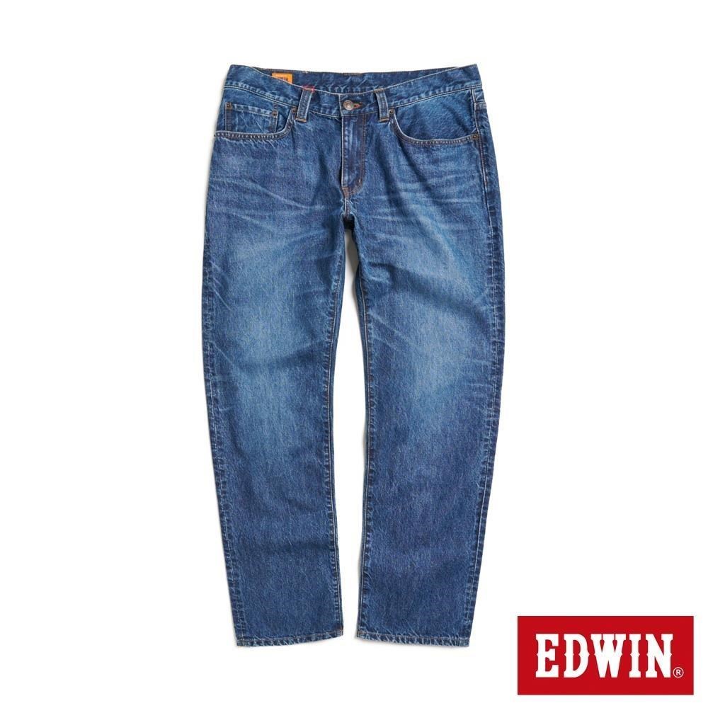 EDWIN 男裝 加大碼 F03 標準丹寧直筒褲 (中古藍)