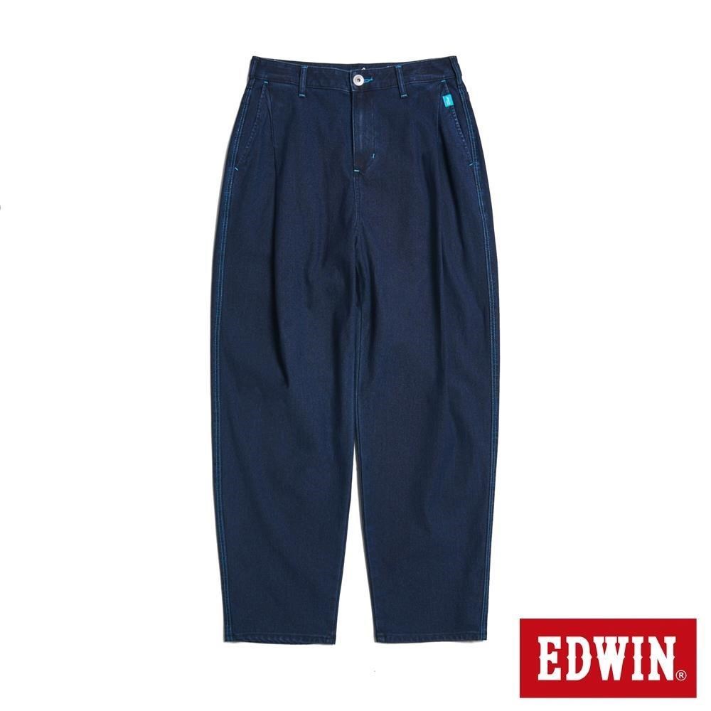 EDWIN 男裝 JERSEYS 開袋打摺錐形迦績褲 (酵洗藍)