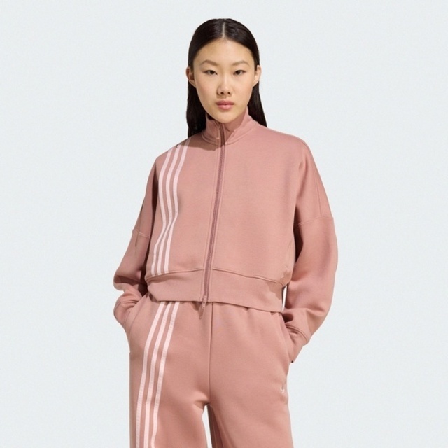 adidas 愛迪達 Adidas 愛迪達 3 Stripes Zipup JW3609 女 立領外套 運動外套 休閒穿搭 粉紅 亞版