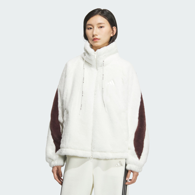 adidas 愛迪達 Adidas 愛迪達 Ms Warm Jkt2 KC0079 女 立領外套 運動外套 休閒穿搭 米 棕 亞版