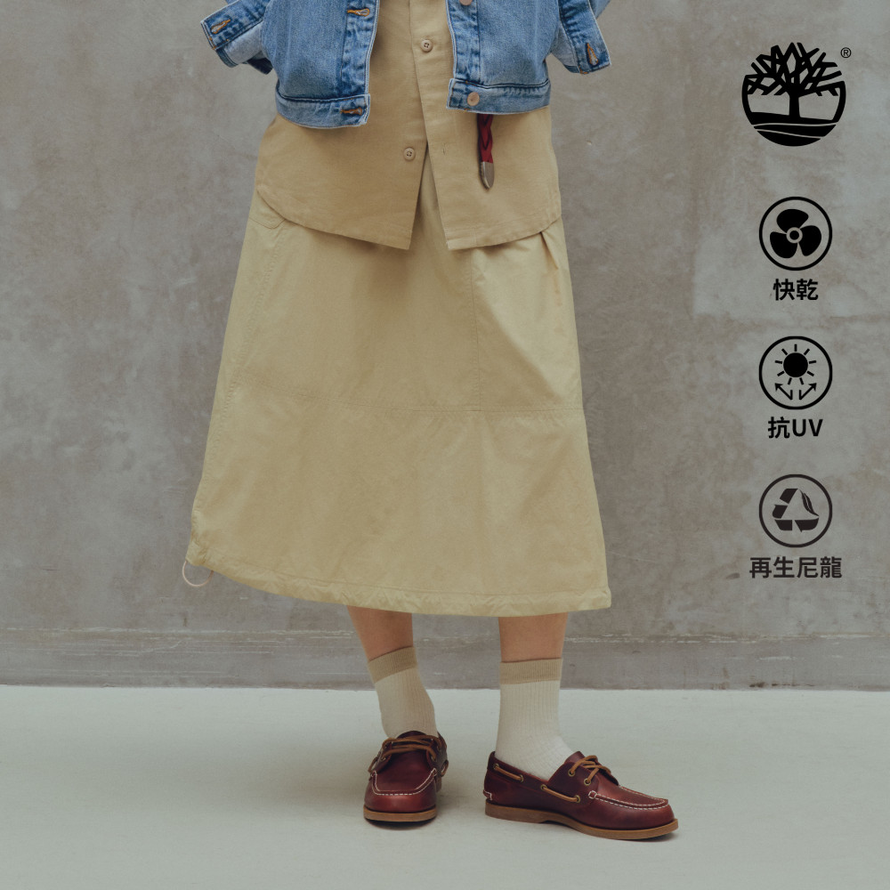 Timberland 女款米色防曬工裝長裙｜A42HFY94