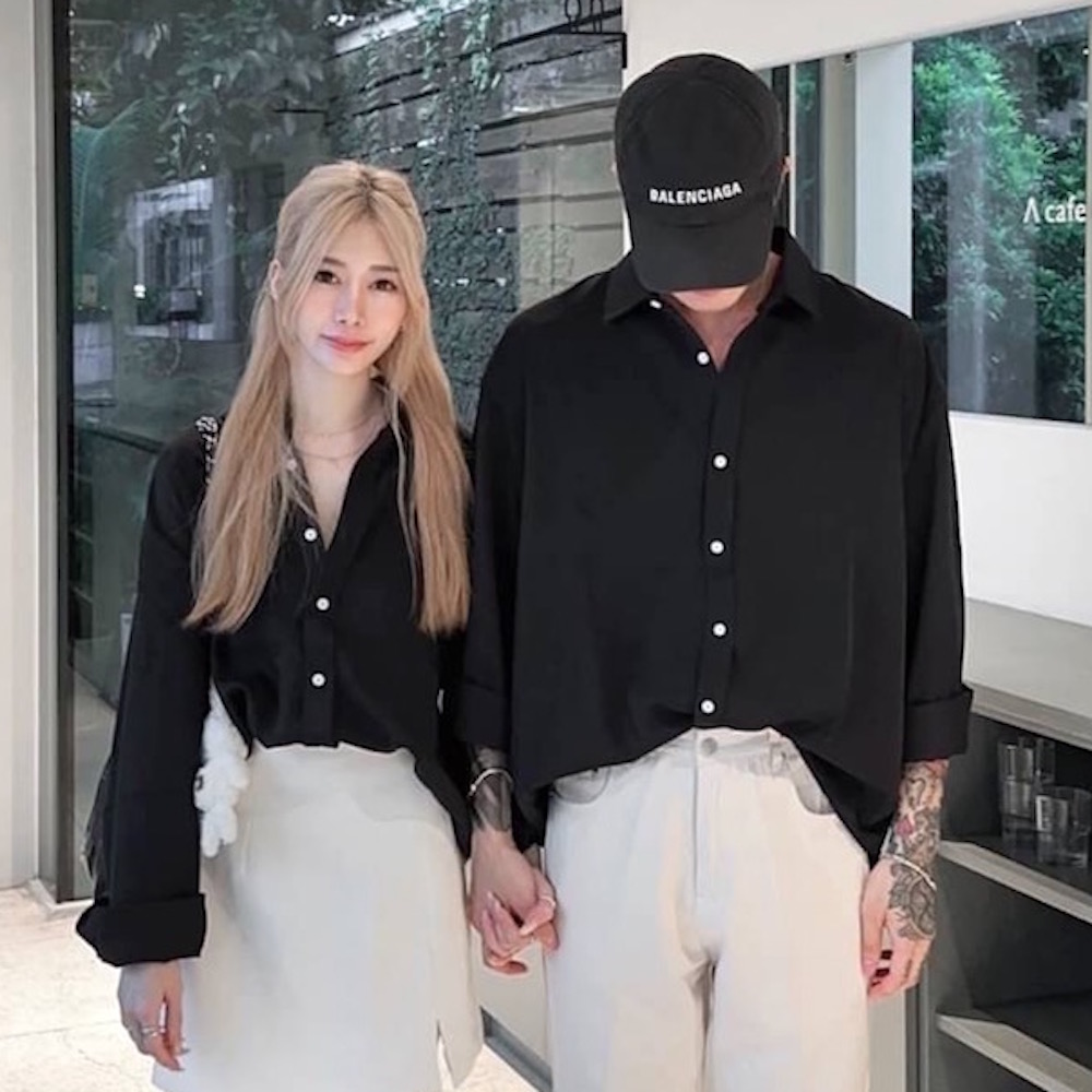 AMERO 愛馬歐 男裝 女裝 質感滑面襯衫 素面 寬鬆 情侶裝（其他規格）