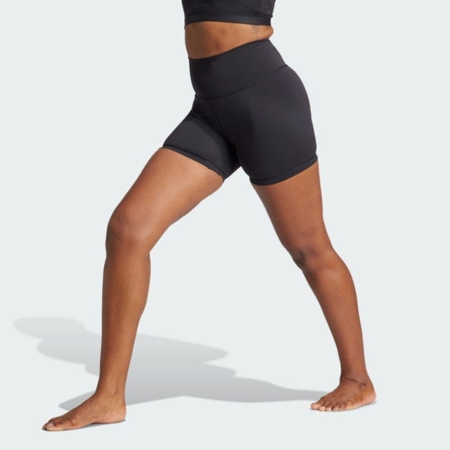 adidas 愛迪達 Adidas All Me 5inch L IL7325 女 緊身/內搭褲 5吋短版緊身褲 瑜伽 黑 亞版