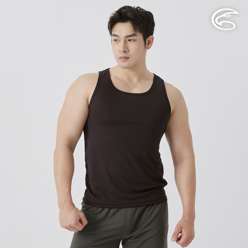 ADISI 男排汗抑菌窄肩背心 AUV2511044 (S-3XL) 經典黑|透氣 吸濕排汗 快乾 內衣