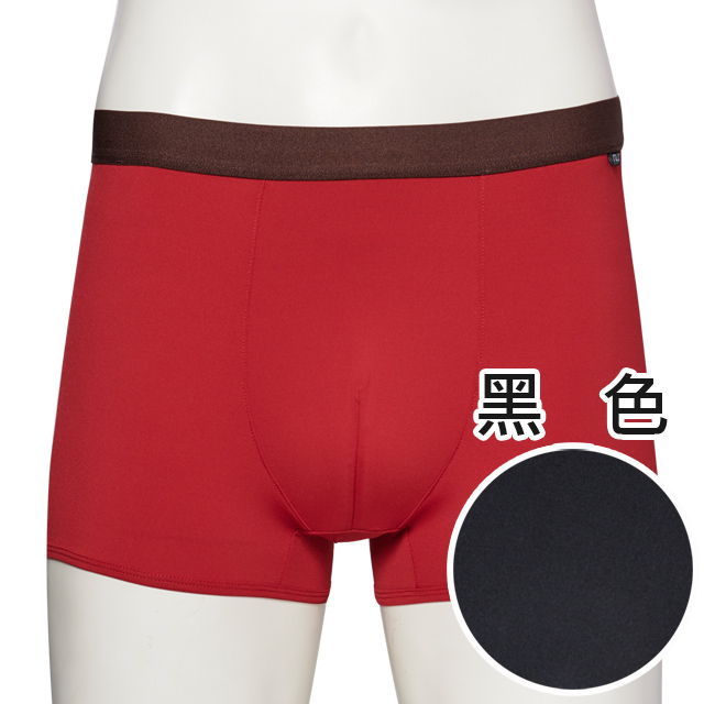 SWEAR 思薇爾 【SOLIS】森林王子系列M-XXL素面貼身四角男褲(黑色)