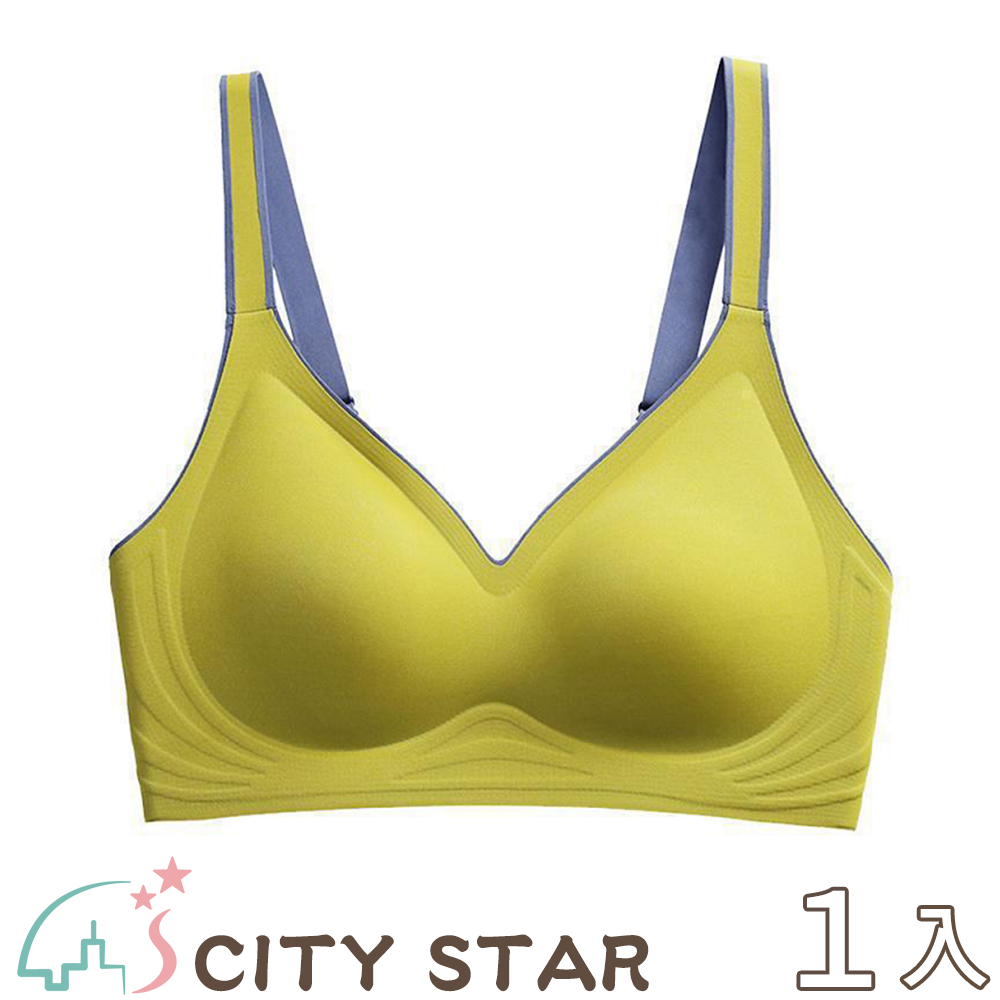 CITY STAR 新濠 果凍乳膠撞色無鋼圈內衣S-2XL(3件/入)（其他規格）