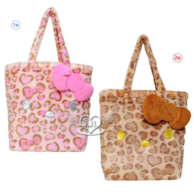 Hello Kitty 豹紋肩背包側背包包 2選1 72369484【小品館】