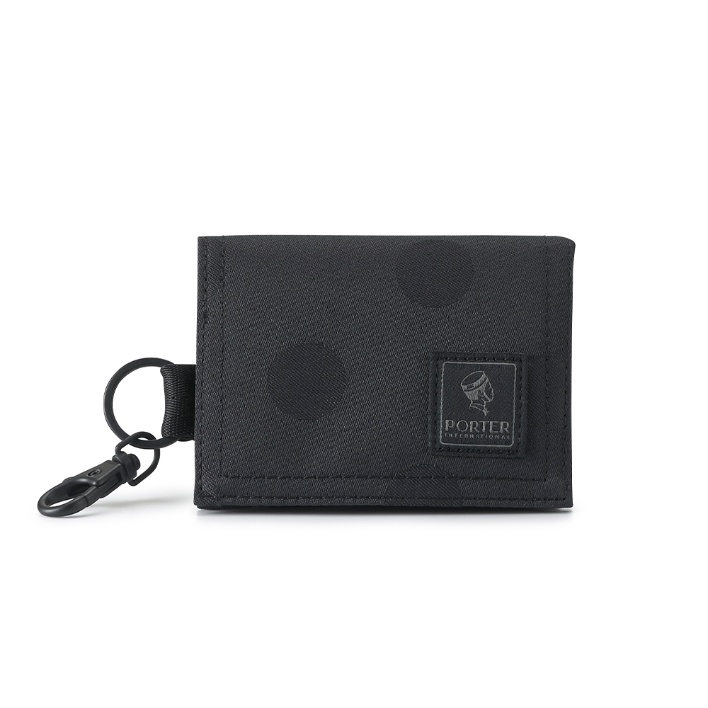 PORTER INTERNATIONAL 小巧大方 CATCH系列 零錢包 (圓點-黑)
