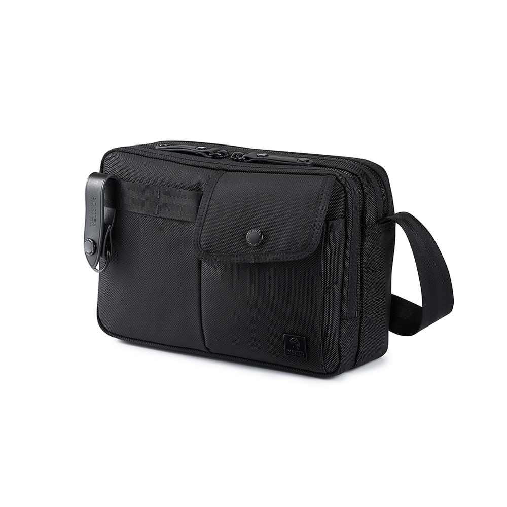 PORTER INTERNATIONAL 自信經典 NEW HEAT系列 雙層斜背包 (黑色)