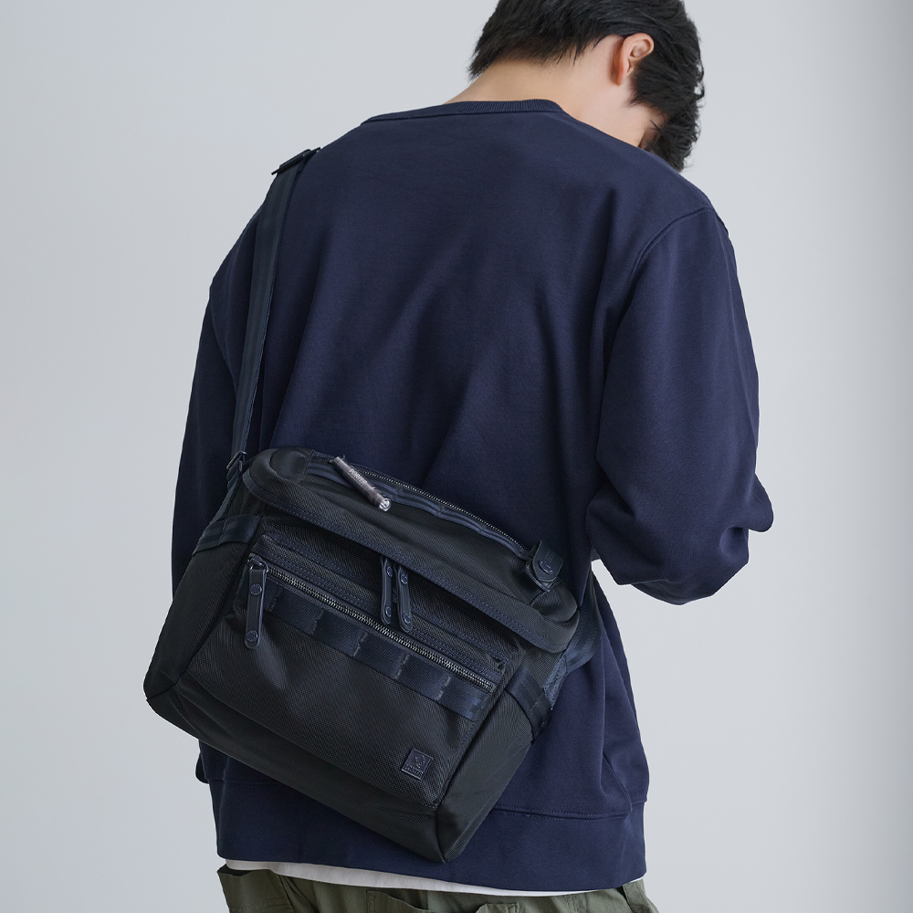 PORTER INTERNATIONAL 自信經典 NEW HEAT系列 斜背包_M (深藍)