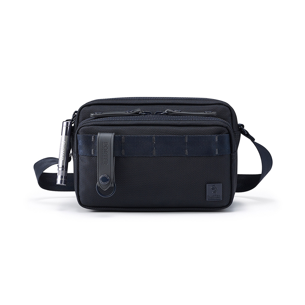 PORTER INTERNATIONAL 自信經典 NEW HEAT系列 雙層斜背包(XS) (深藍)