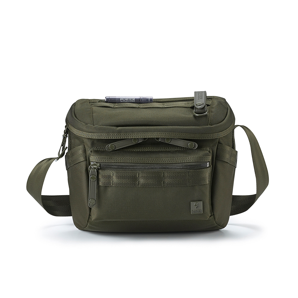 PORTER INTERNATIONAL 自信經典 NEW HEAT系列 斜背包_S (森林綠)