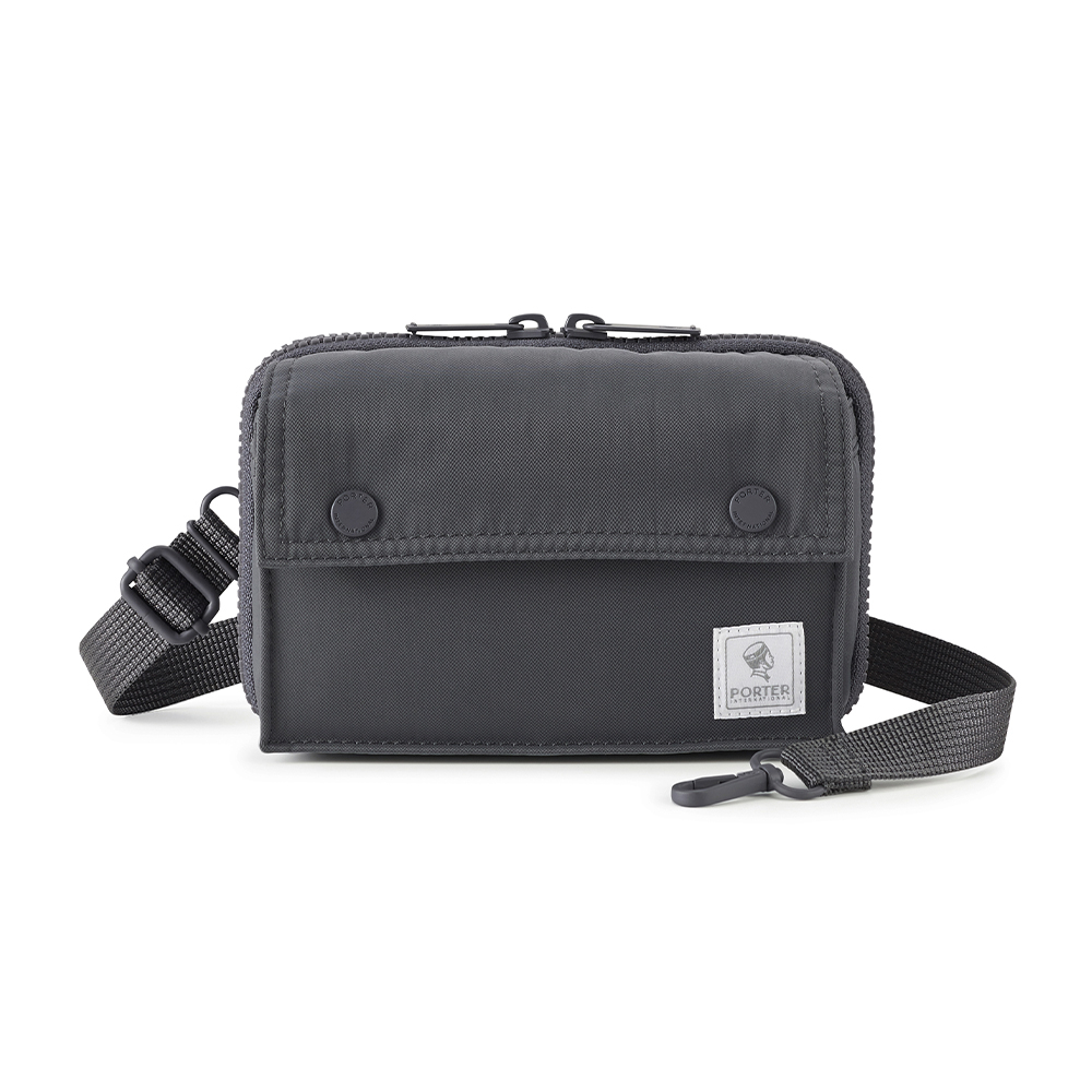 PORTER INTERNATIONAL 方正多層 MID系列 斜背包(S) (鐵礦灰)