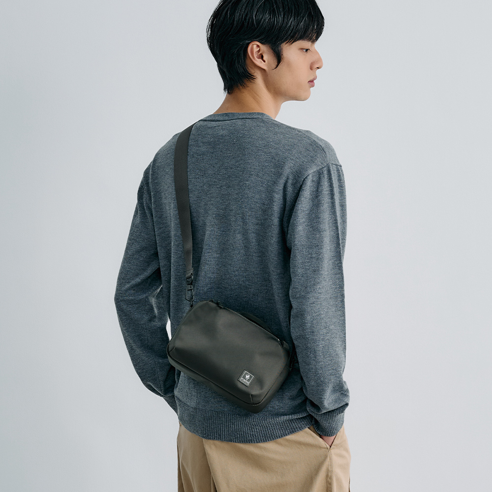 PORTER INTERNATIONAL 高效有序 NOMAD系列  斜背包(S)(灰色)