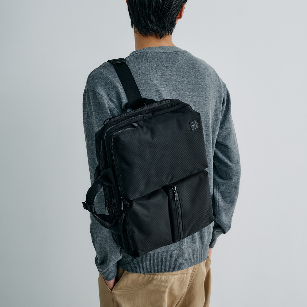 PORTER INTERNATIONAL 高效有序 NOMAD系列 雙層三用公事包(黑色)