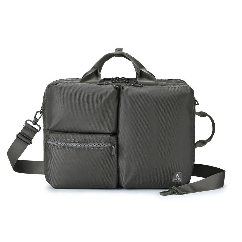 PORTER INTERNATIONAL 高效有序 NOMAD系列  雙層三用公事包(灰色)（其他規格）