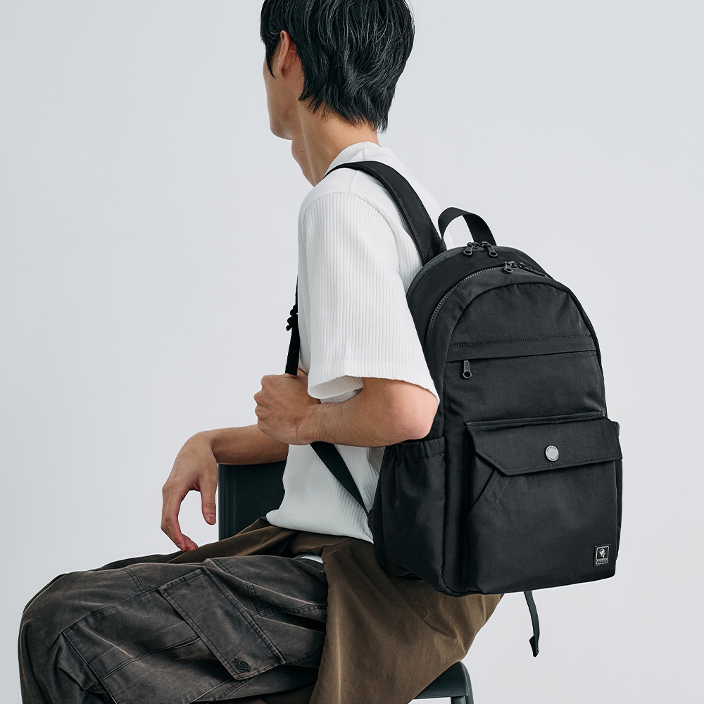 PORTER INTERNATIONAL 精粹休閒 LAPSE系列 雙層後背包(黑色)(其他規格)