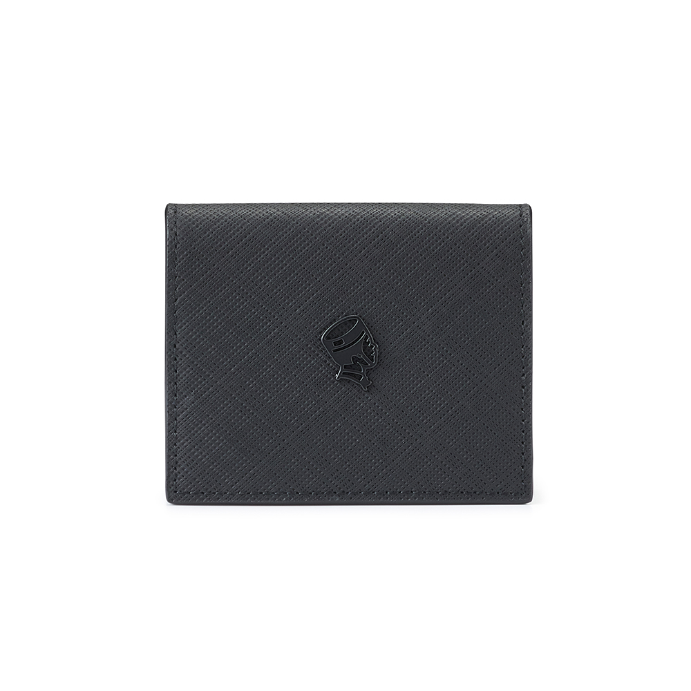 PORTER INTERNATIONAL 線性質感 TRAVERSE系列 真皮零錢包 (黑)