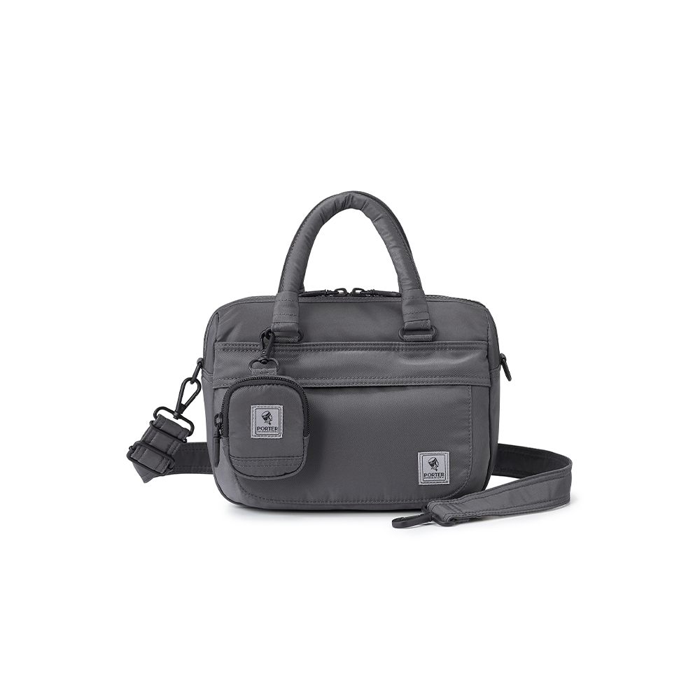 PORTER INTERNATIONAL 充裕隨行 HARBOR系列 手提包 (灰色)（其他規格）