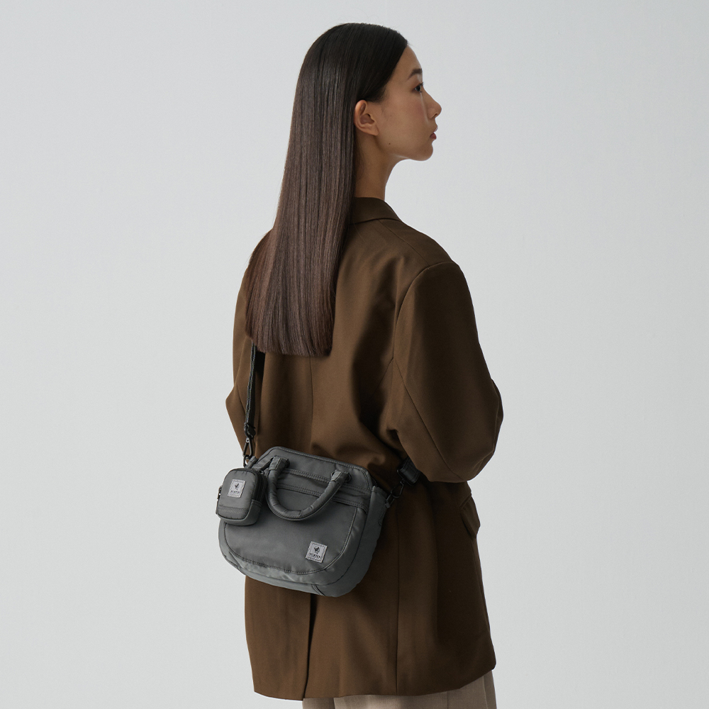 PORTER INTERNATIONAL 充裕隨行 HARBOR系列 手提包 (灰色)（其他規格）