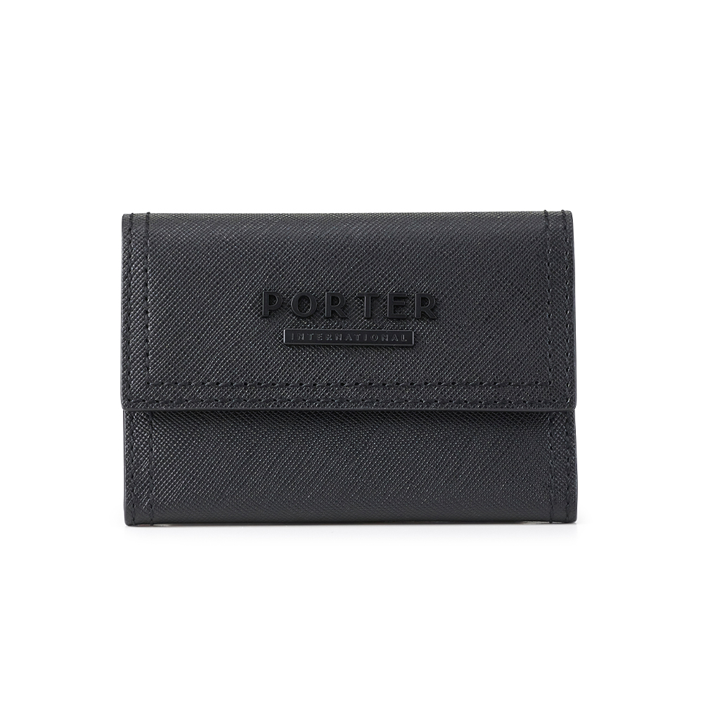 PORTER INTERNATIONAL 堅毅自信 AVENUE系列 真皮零錢包 (黑色)