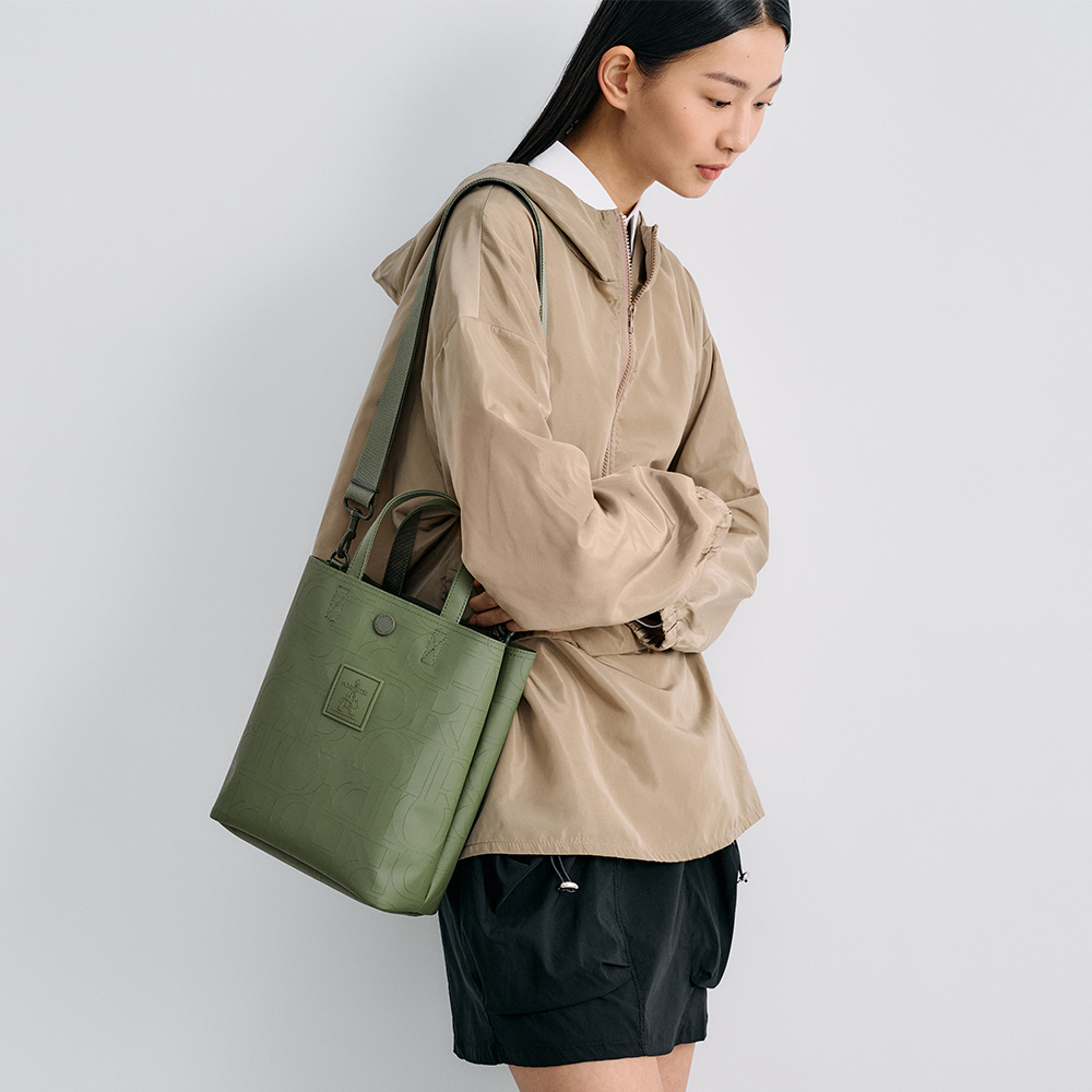 PORTER INTERNATIONAL 雷雕新韻 RENEW 手提包(綠)（其他規格）