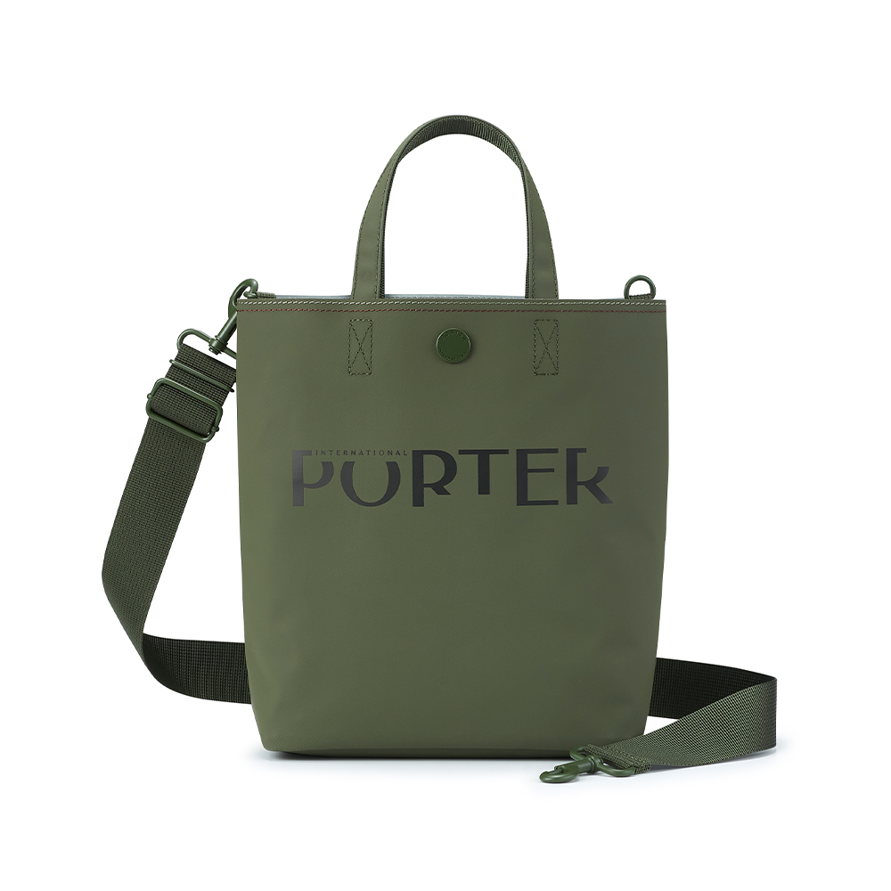 PORTER INTERNATIONAL 復古新穎 GAP系列 手提包 (卡其綠)