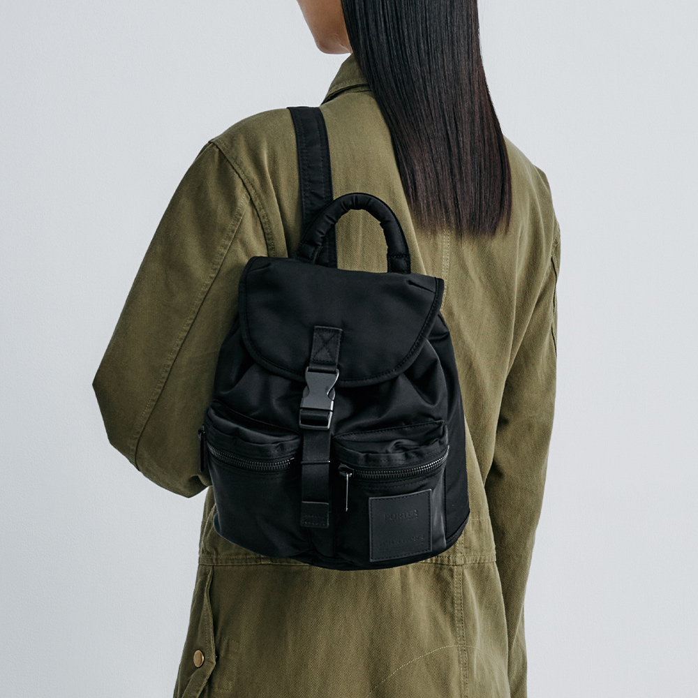 PORTER INTERNATIONAL 半圓美學 SEMI系列 後背包(S) (黑色)