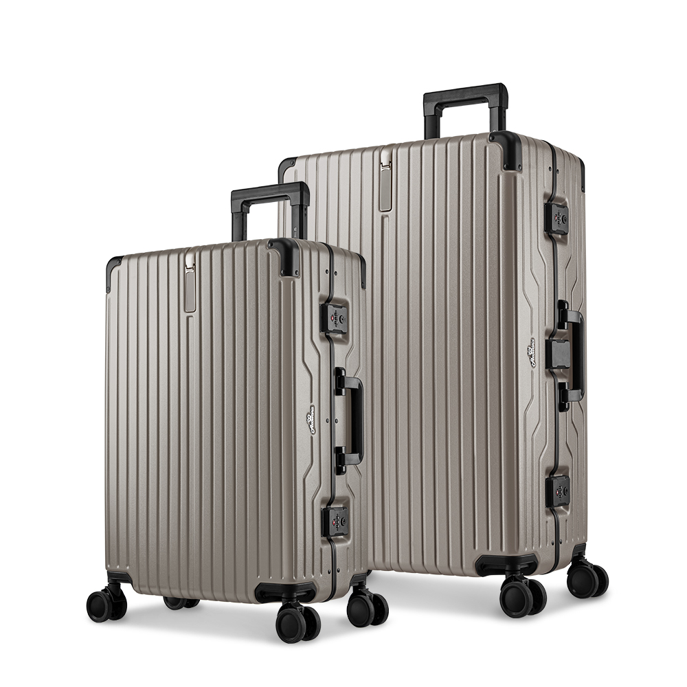 Arowana 亞諾納 【 現貨-速達】29吋+25吋鎂鋁維納斯極細鋁框避震輪旅行箱/行李箱兩件組 (多色任選)