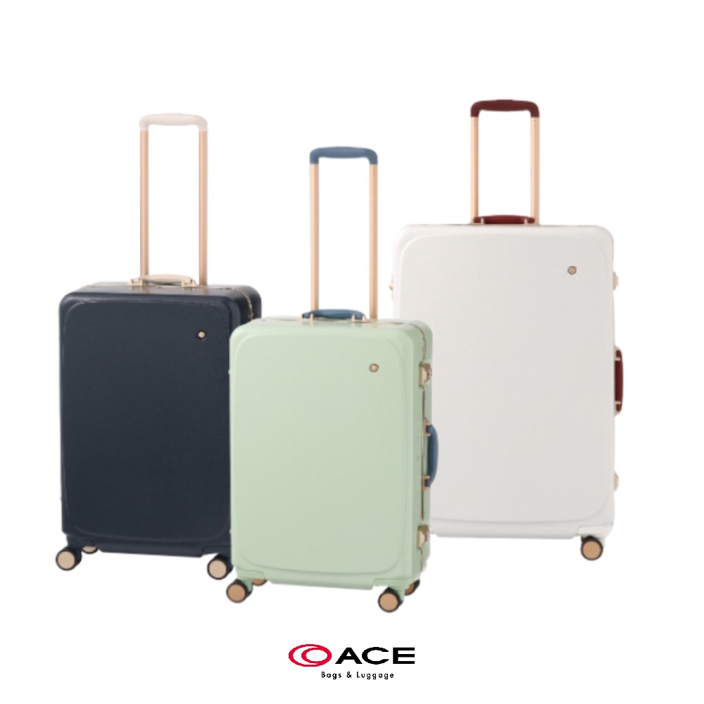 ACE BAGS & LUGGAGE 25吋 Metronom 美形鋁框煞車輪中型行李箱(多色可選 05192)