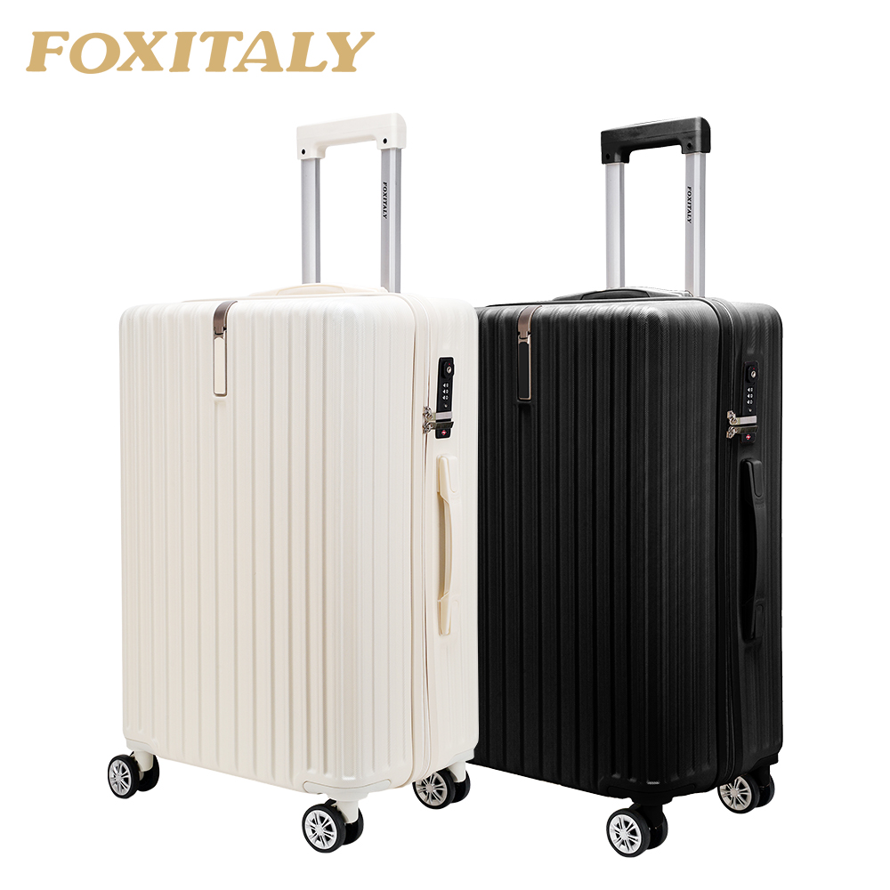 TRAVEL FOX 旅狐 FOXITALY 24吋城市漫步拉鍊箱 TSA海關鎖 置物掛勾 旅行箱 行李箱