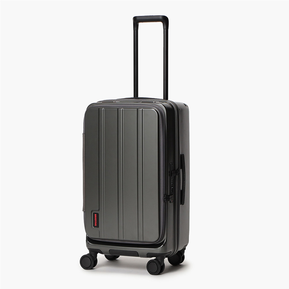 BRIEFING 24吋 HARD CASE H-60T旅行箱 行李箱-鐵灰色 (前開箱+對開箱/雙開箱/TSA密碼鎖/純PC)