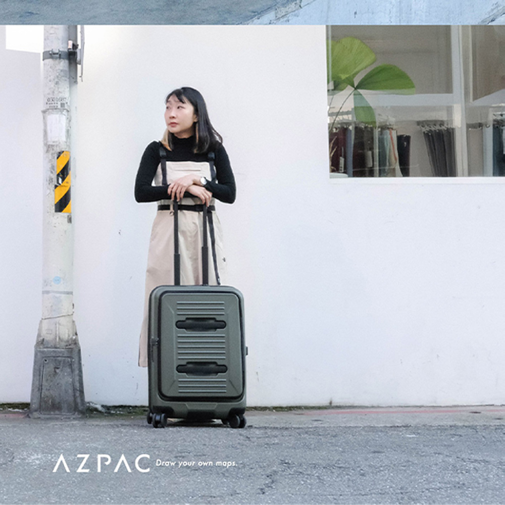 AZPAC 25吋 Trucker 3.0 前開行李箱 5:5對開行李箱 防爆拉鍊 靜音輪 (雙開箱/YKK拉鍊/Hinomoto煞車日乃本輪)