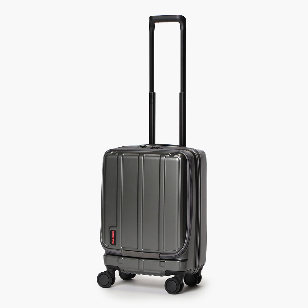 BRIEFING 20吋 HARD CASE H-34F 旅行箱 行李箱-鐵灰色  (前開+對開雙開箱/登機箱/TSA密碼鎖/100%純PC)