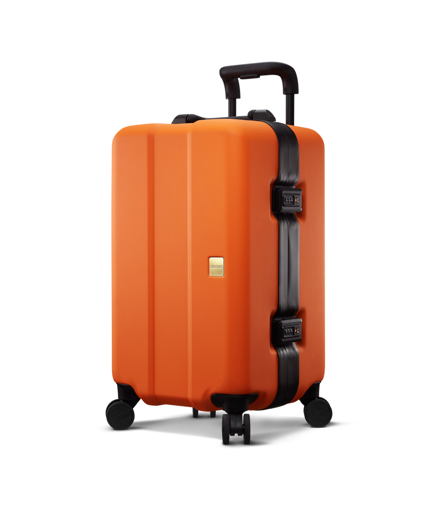 OUMOS Container Orange Clémentine 45L 寬版鋁框行李箱 (原廠總代理)