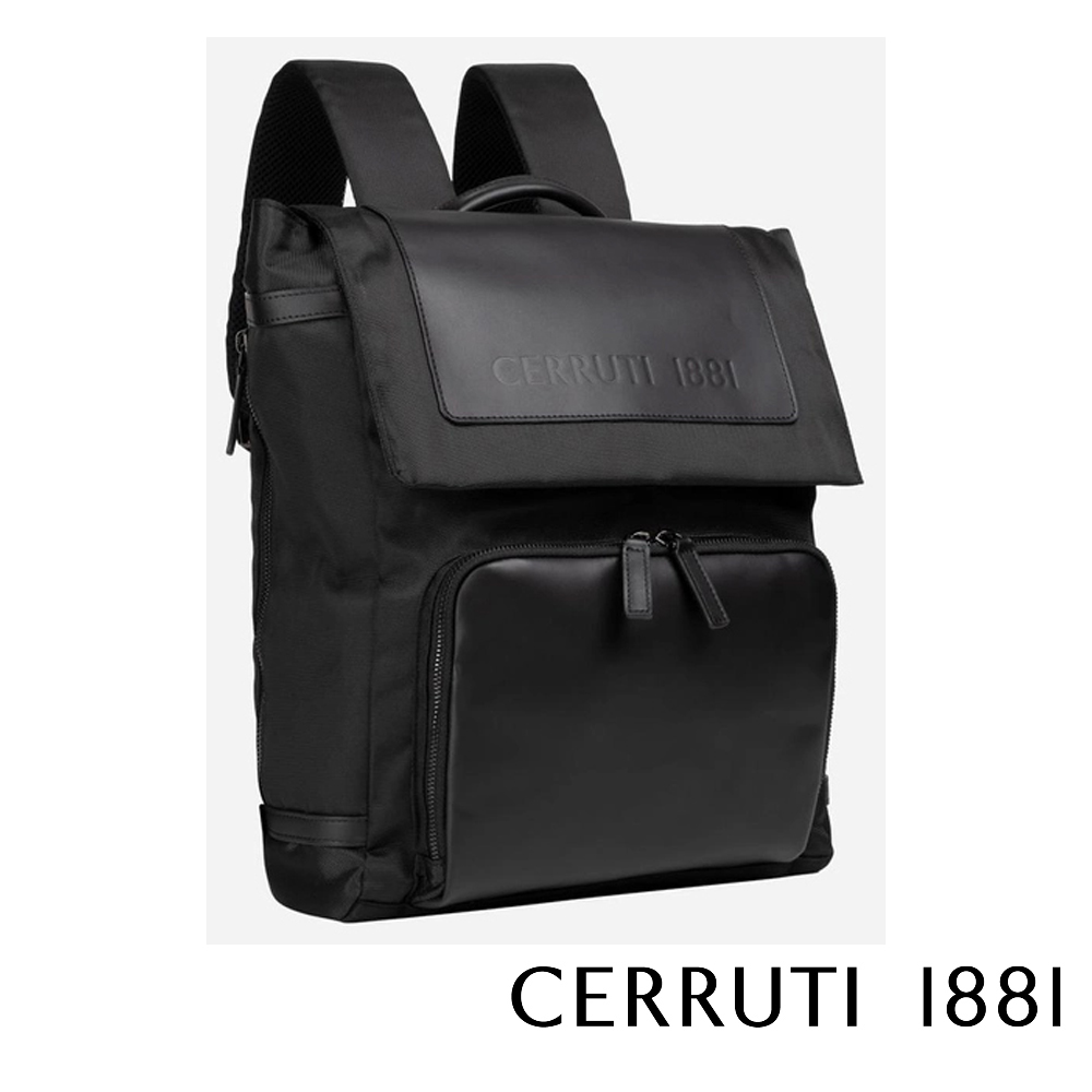Cerruti 1881 限量2折 義大利頂級後背包 CEZA06276N 全新專櫃展示品(黑色)