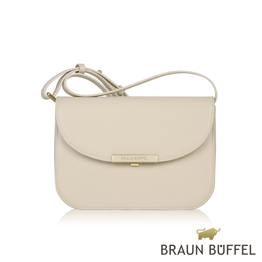 BRAUN BUFFEL 德國小金牛 台灣總代理 巴黎-A 斜背包-粉筆色/BF816-27-CK