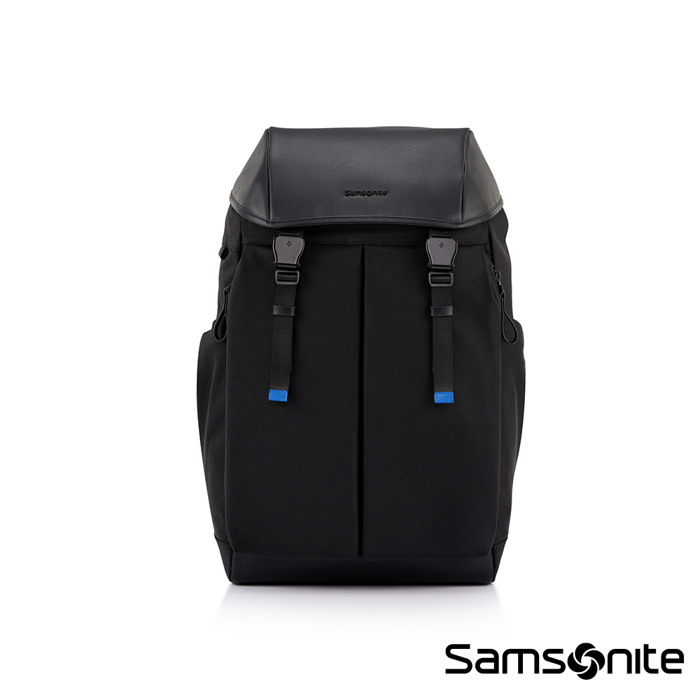 Samsonite 新秀麗 UNDERSCORE 潮流時尚多功能翻蓋筆電後背包/雙肩包/通勤包/電腦包15.6吋(黑)