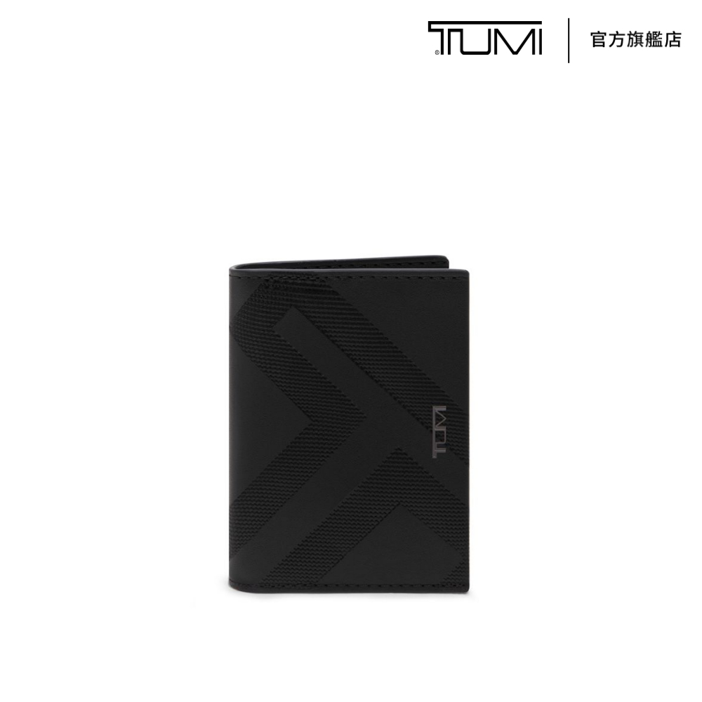 TUMI NASSAU SLG L 型摺疊卡片夾 - 黑色