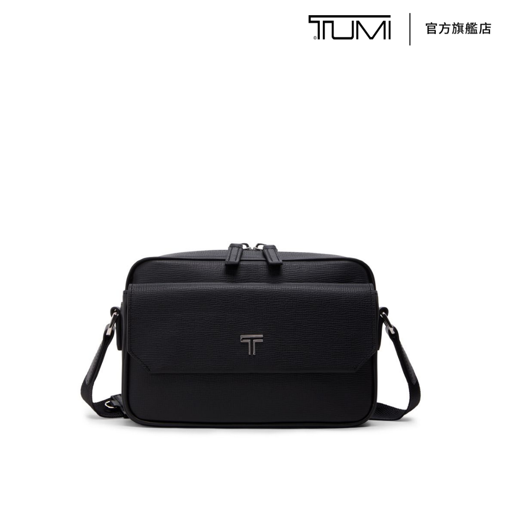TUMI TURIN Manzi 皮革商務斜背包 - 黑色