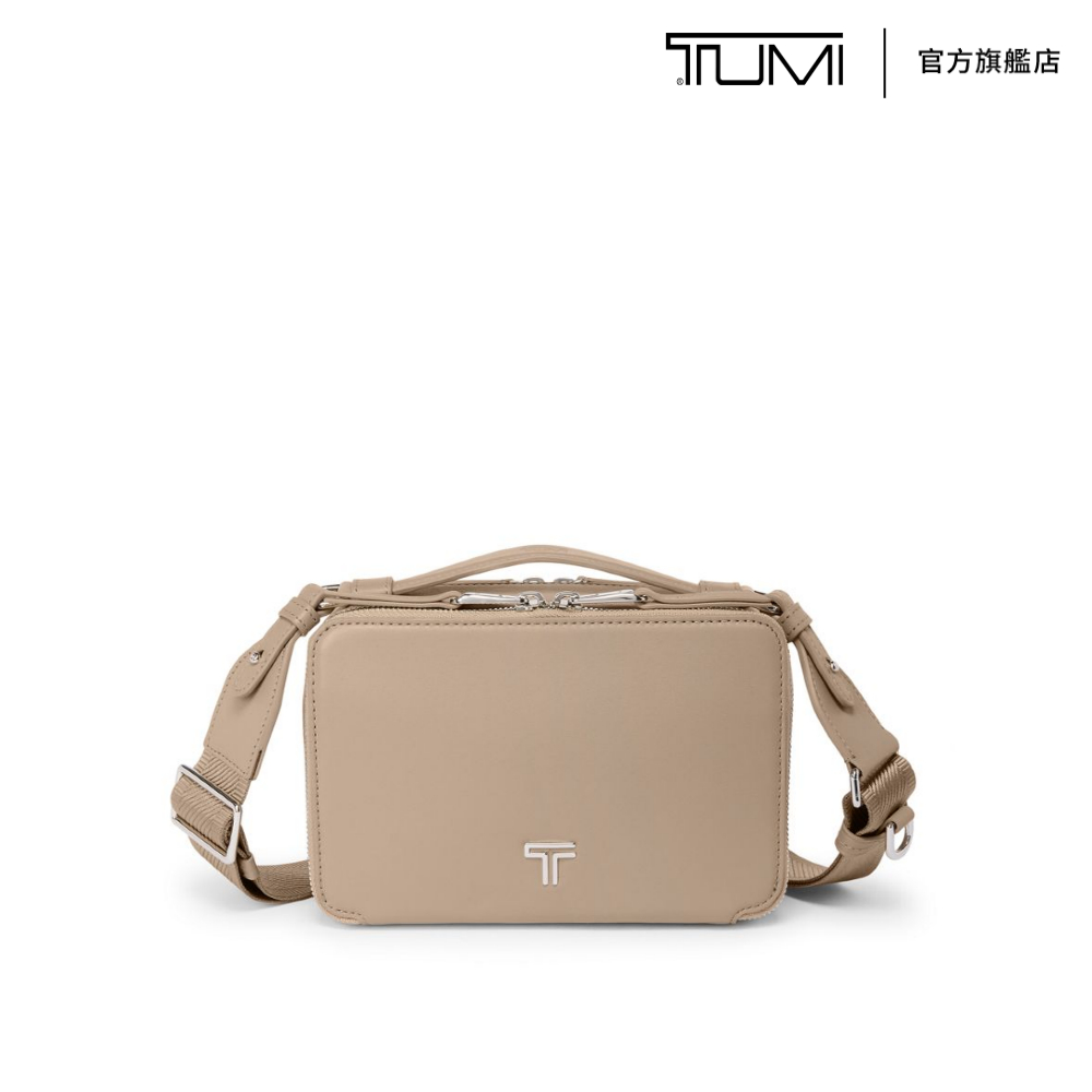 TUMI Voyageur Myla 皮革都會時尚斜背包 - 燕麥色