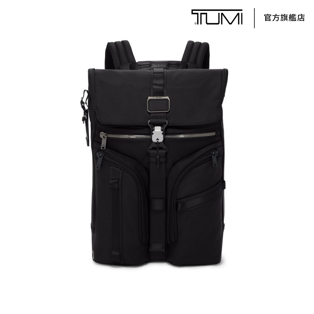 TUMI Alpha Bravo Surveillance 15 吋筆電彈道尼龍都會休閒翻蓋後背包