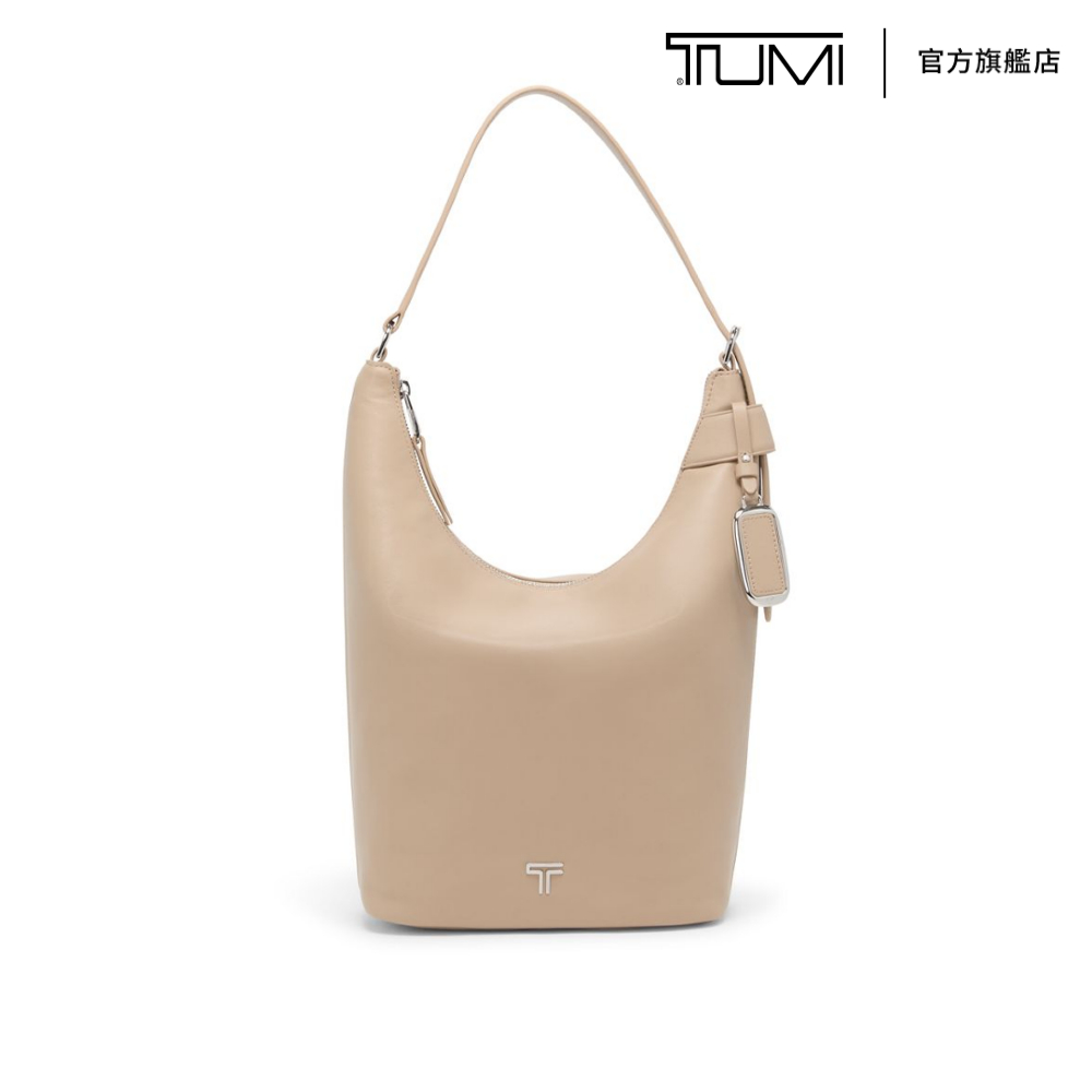 TUMI VOYAGEUR Evora 中型皮革波士頓包 - 燕麥色