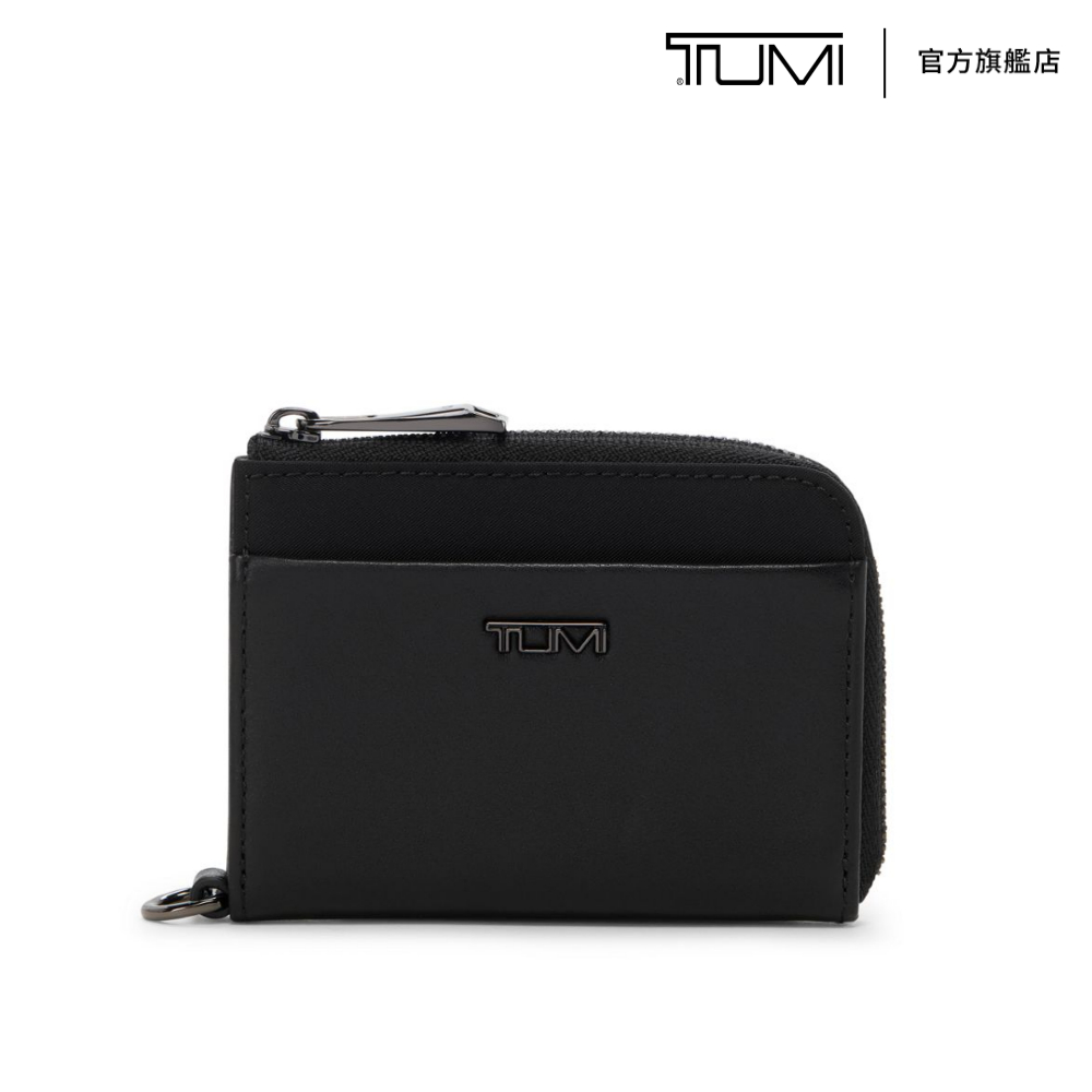 TUMI VOYAGEUR SLG L 型拉鍊卡片夾 - 黑色/青銅色