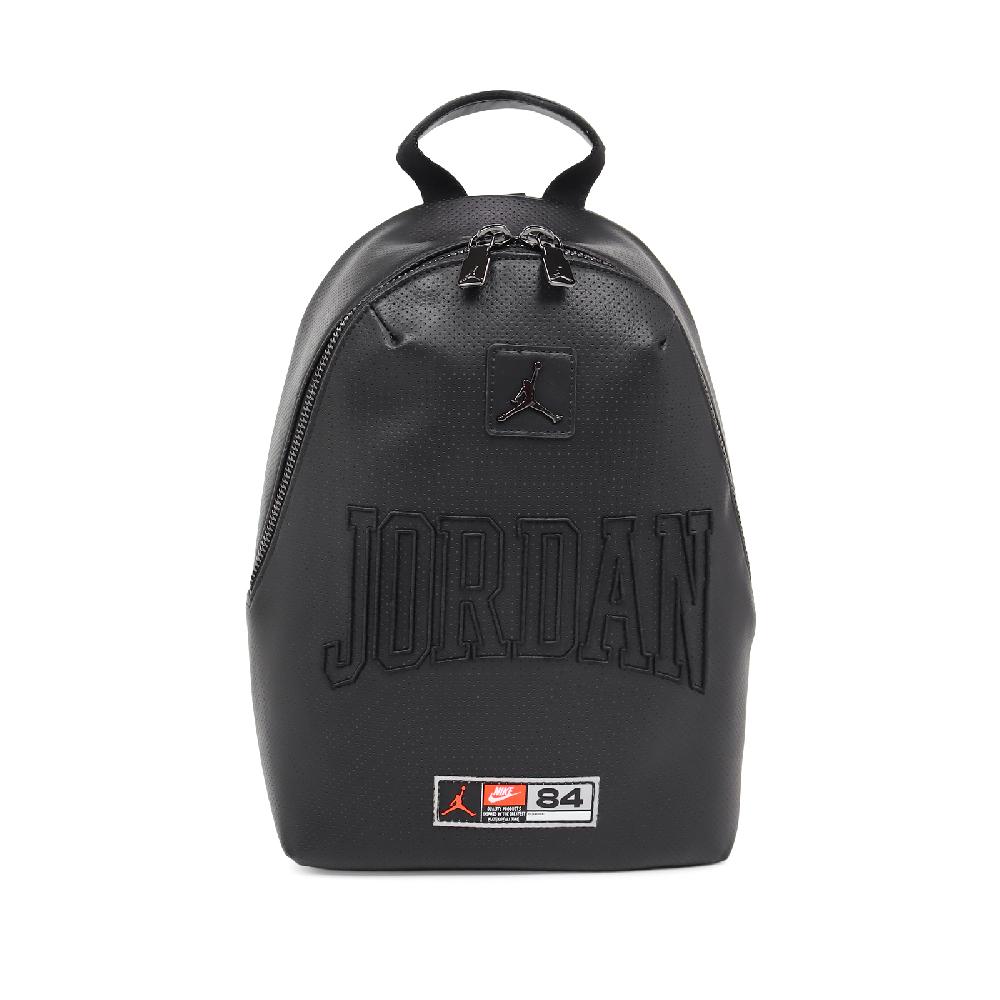 NIKE 耐吉 後背包 Jordan Monogram Mini 黑 皮革 JD2613006AD-002