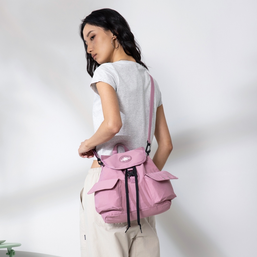 CONVERSE 匡威 CHUCK PATCH CHUBBY BACKPACK LILAS 男女 後背包 UA5919-PCG