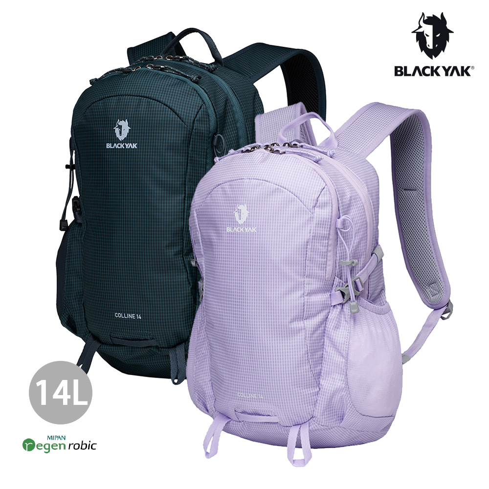 BLACKYAK COLLINE 14L後背包(深綠/薰衣草紫)-輕量 抗撕裂 健行 後背包 BYFB1NBE06