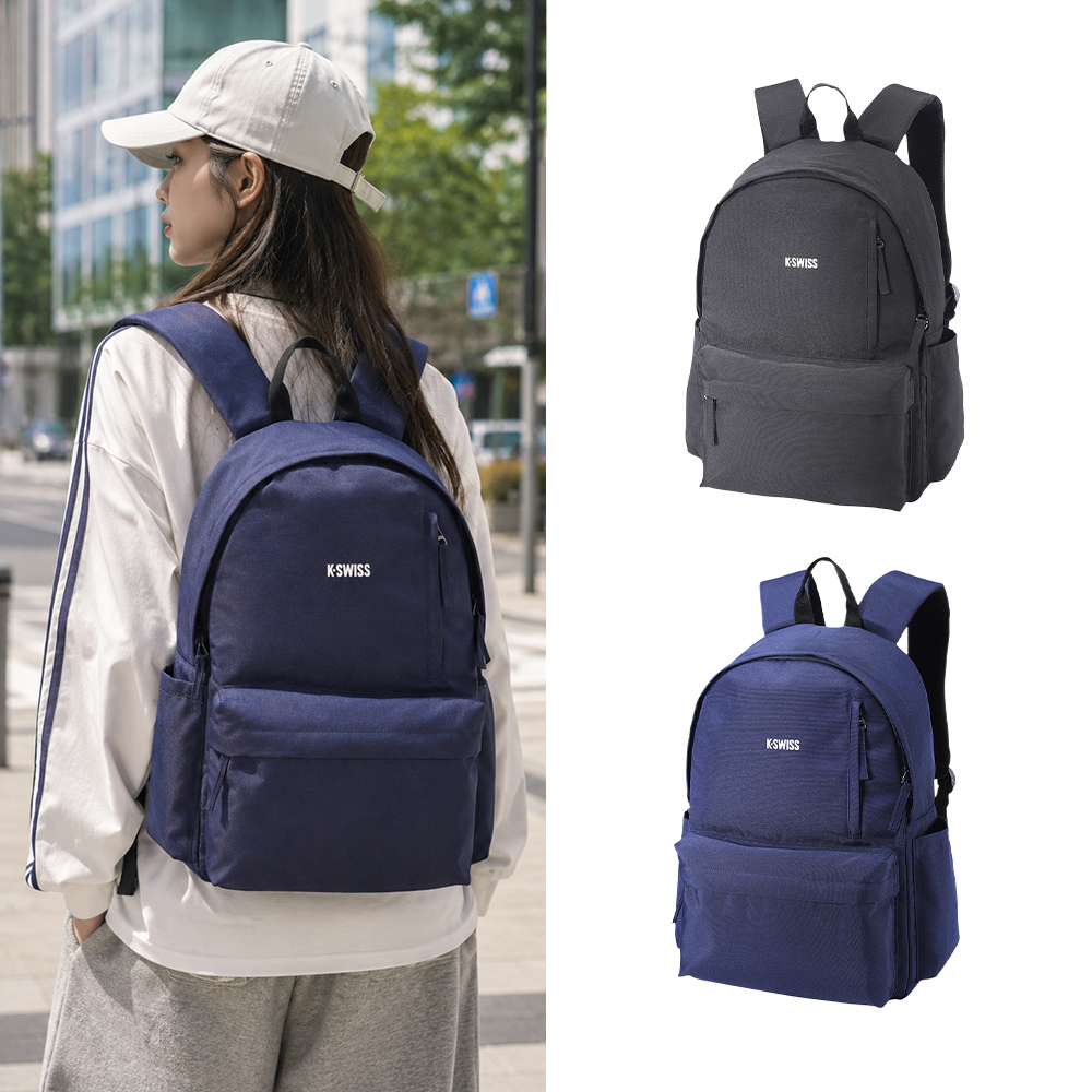 K-SWISS 大容量休閒後背包 書包 防撞筆電收納 26FW BACKPACK 2 男包女包 多色 (BG819)